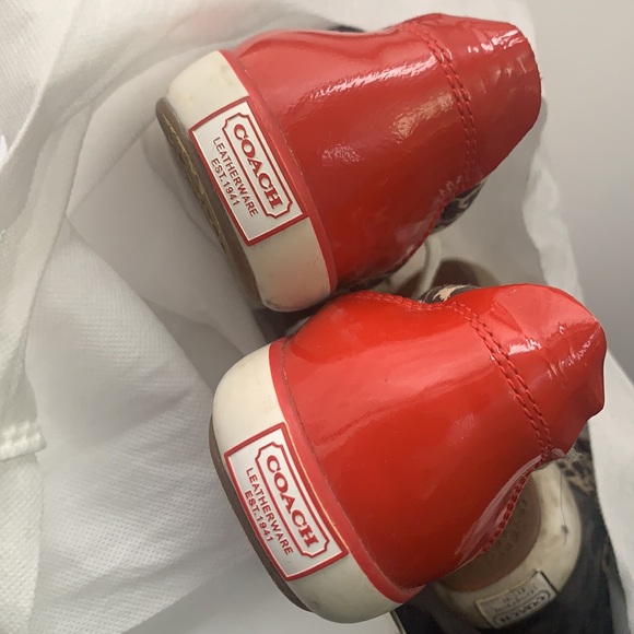 Coach animal prints lace-up sneakers size 6.5 (runs little bigger like EUR 37) - Picture 7 of 7